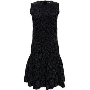 Roberto Cavalli Black / Silver Knit Sleeveless Dress